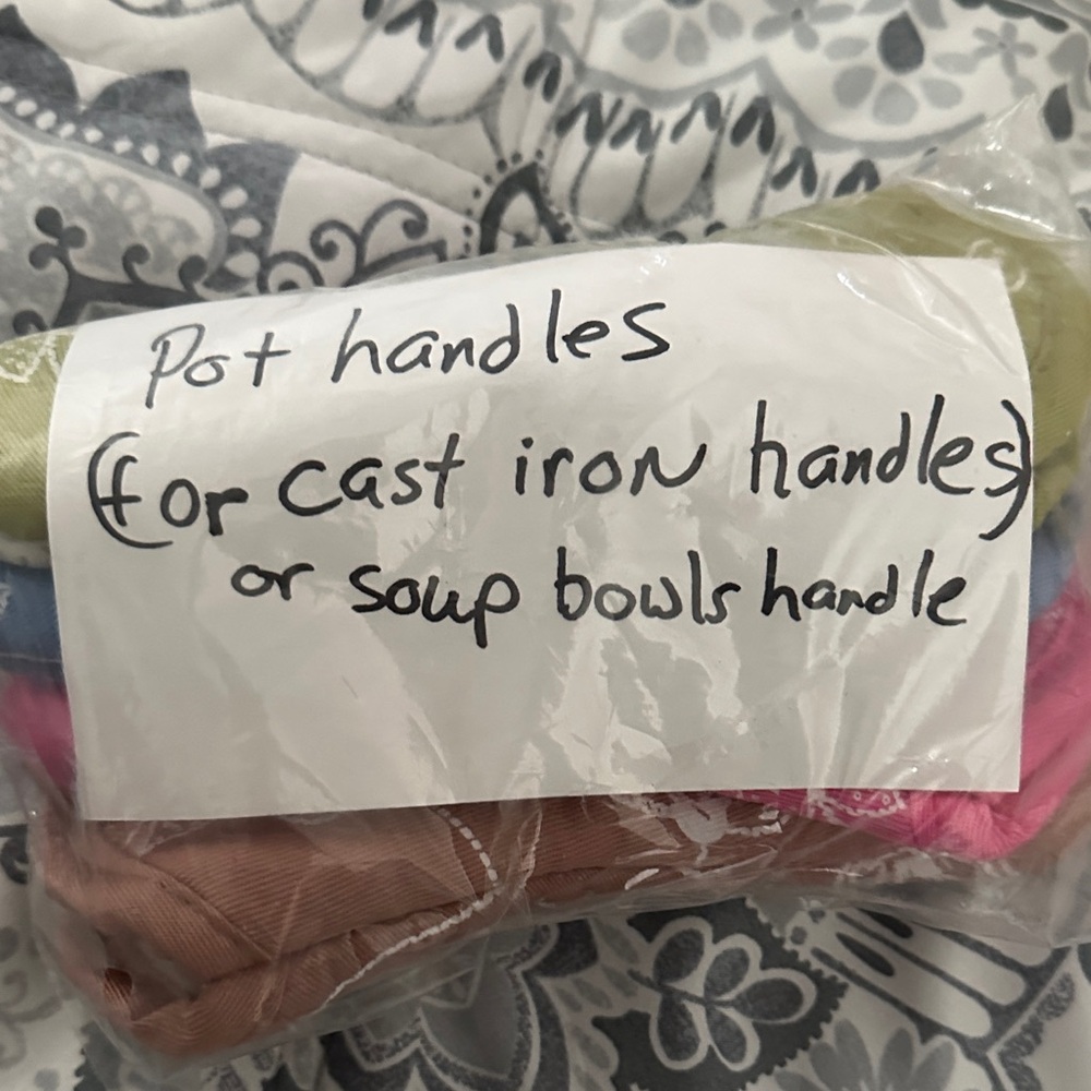 Set of Colorful Pot Handle Covers